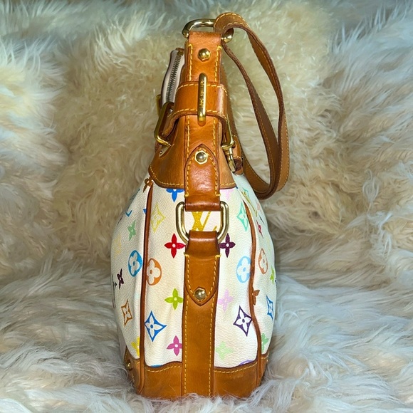 Louis Vuitton White Monogram Multicolored Greta Bag Takashi Murakami - Picture 5 of 17